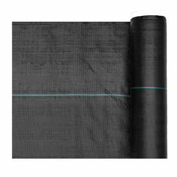 Weed Barrier Fabric, Woven PP Black 0.4 x 30.5 m
