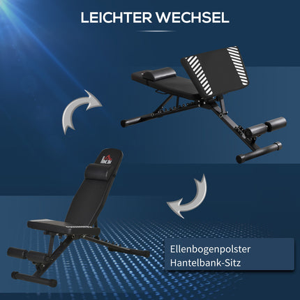 Adjustable folding weight bench with 6-level leg holder