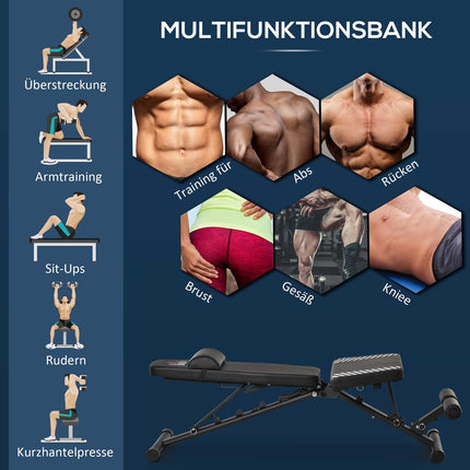 Adjustable folding weight bench with 6-level leg holder