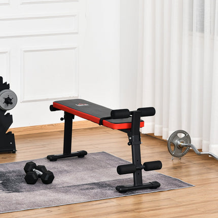 Folding multifunctional weight bench, 110 kg capacity, steel