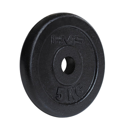 Weight Plate 5 kg, Black – Ideal for Strength Training