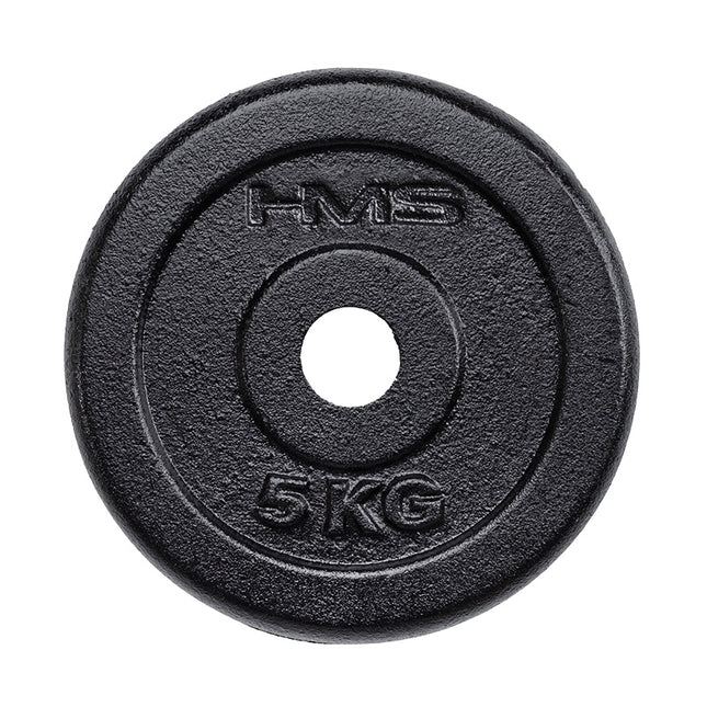 Weight Plate 5 kg, Black – Ideal for Strength Training