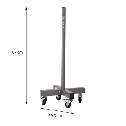 Weight Plate Rack, Commercial, Steel, Holds 32 Plates