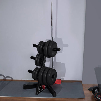 Weight Plate Rack, L-Frame for 2-Inch Plates, 500 lb Capacity
