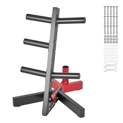 Weight Plate Rack, L-Frame for 2-Inch Plates, 500 lb Capacity