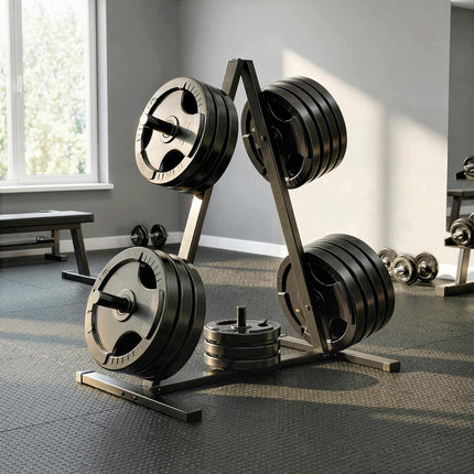 Weight Plate Rack for 2.5 cm Plates, 200 kg Capacity