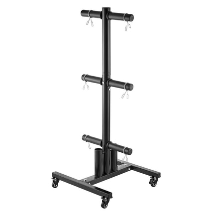 Weight Plate Tree with Wheels for 2 in Plates, 1000 lb Capacity
