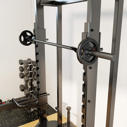 Weight Plates Set, 2 x 5 kg, 5 cm Barbell Fit, Black