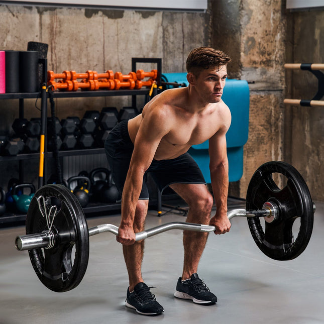Olympic Tri-Grip weight plates set, 2x15 kg, rubberized