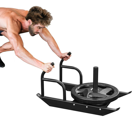 Weight Sled With Handle And Harness, Fits 25/51 mm Plates