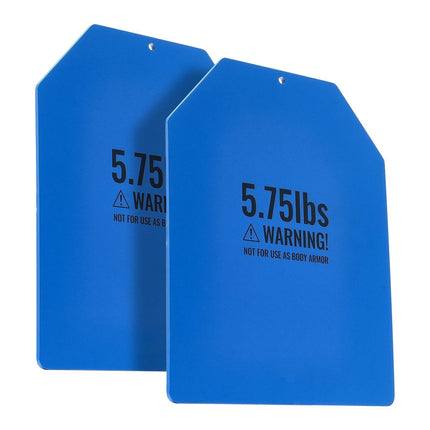 Weight Vest Plates, 5.75 lb Pair, Steel Contoured
