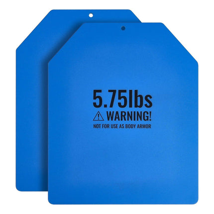 Weight Vest Plates, Pair 2.6 kg, Steel, Contoured Fit