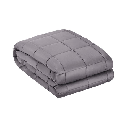 Weighted Blanket 25 lb, King 80 x 87 in, Cotton, Gray