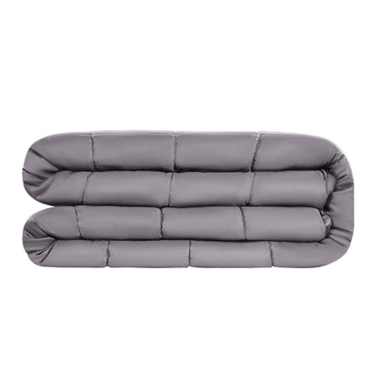 Weighted Blanket 25 lb, King 80 x 87 in, Cotton, Gray
