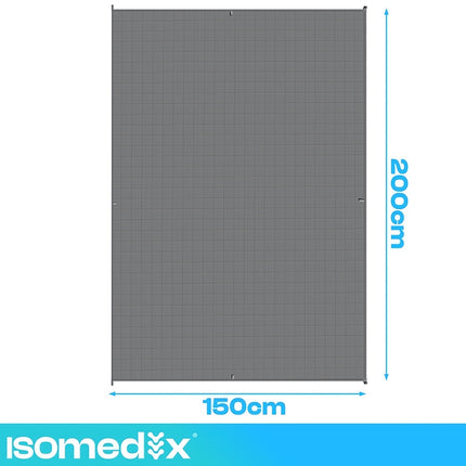 Weighted Blanket 8 kg 200 x 150 cm with Glass Beads, Grey, Cotton Cover