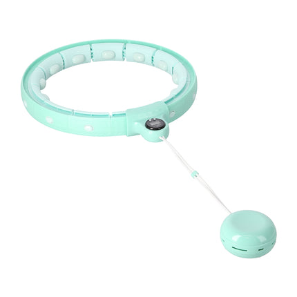 Weighted Green Hula Hoop with Counter