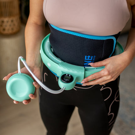 Weighted Green Hula Hoop with Counter