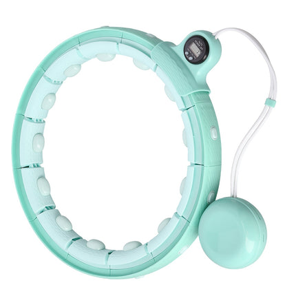 Weighted Green Hula Hoop with Counter