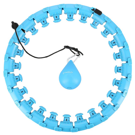 Weighted Hula Hoop, Blue – Fitness Exercise Equipment