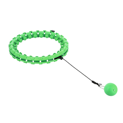Weighted Hula Hoop, Green, Fitness Exercise Tool