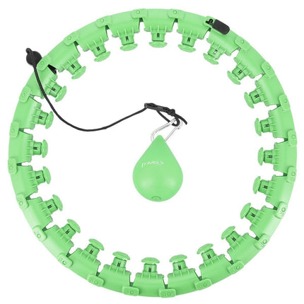 Weighted Hula Hoop, Green, Fitness Exercise Tool