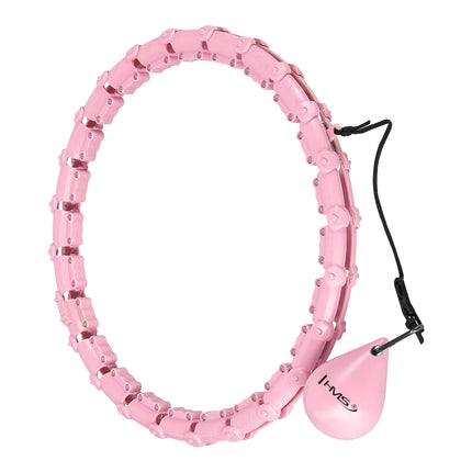 Weighted Hula Hoop, Light Pink, Fitness Exercise