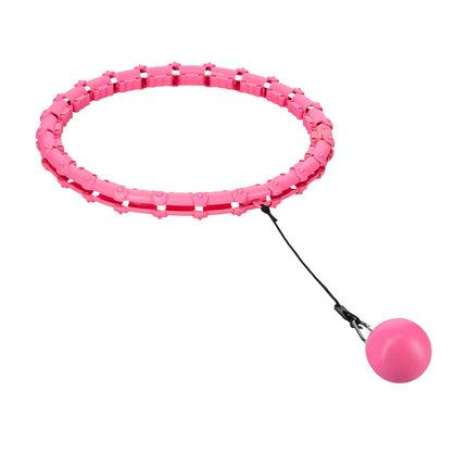 Weighted Hula Hoop, Pink – Fitness Exercise Tool