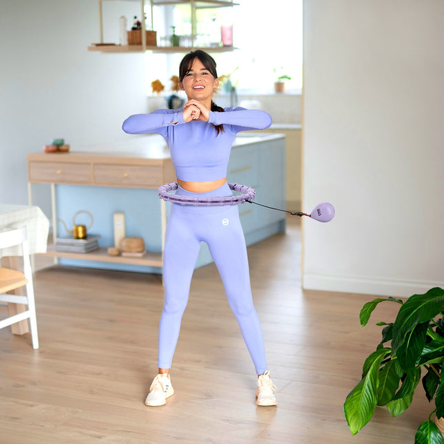 Weighted Hula Hoop, Violet – Fitness Exercise Tool
