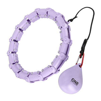 Weighted Hula Hoop, Violet – Fitness Exercise Tool