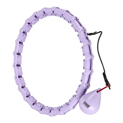 Weighted Hula Hoop, Violet – Fitness Exercise Tool
