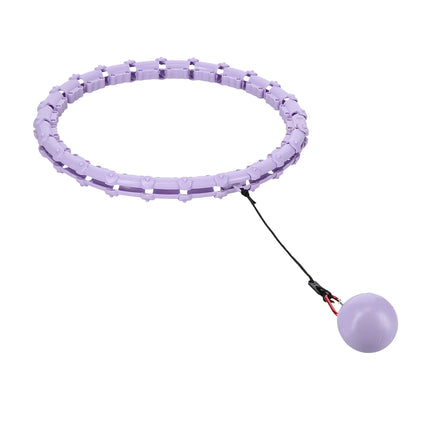 Weighted Hula Hoop, Violet – Fitness Exercise Tool