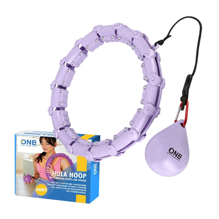 Weighted Hula Hoop, Violet – Fitness Exercise Tool