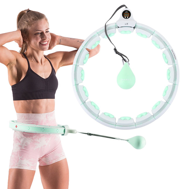 Weighted Hula Hoop with Counter and Waist Support