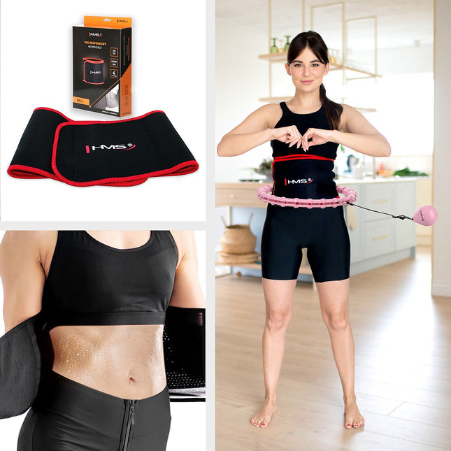 Weighted Hula Hoop with Waist Support, Light Pink