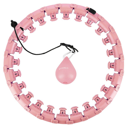 Weighted Pink Hula Hoop for Fitness