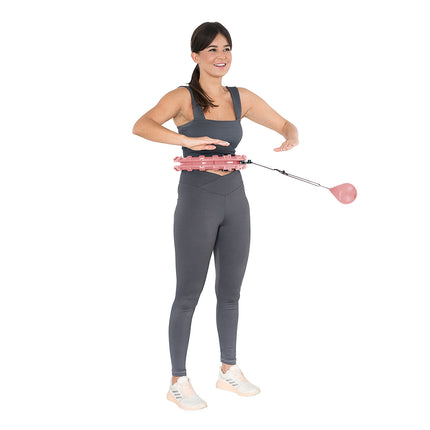 Weighted Pink Hula Hoop for Fitness