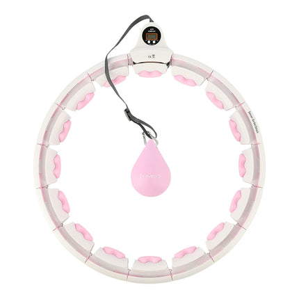Weighted Pink Hula Hoop with Counter