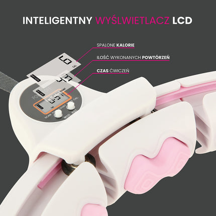 Weighted Pink Hula Hoop with Counter