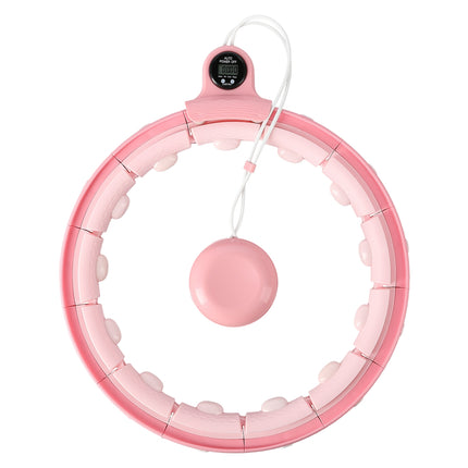 Weighted Pink Hula Hoop with Counter