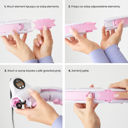 Weighted Pink Hula Hoop with Counter