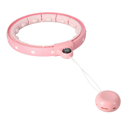 Weighted Pink Hula Hoop with Counter