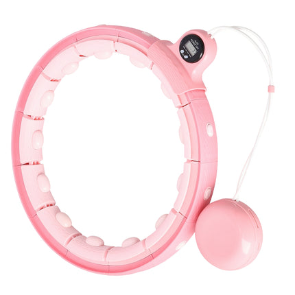 Weighted Pink Hula Hoop with Counter
