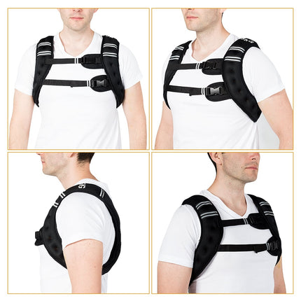 Weighted Vest 5kg, Neoprene, Adjustable Straps, Reflective