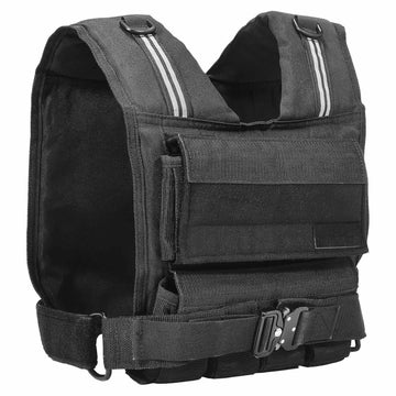 Weighted Vest, Adjustable 35 lb, Iron Weights, Reflective