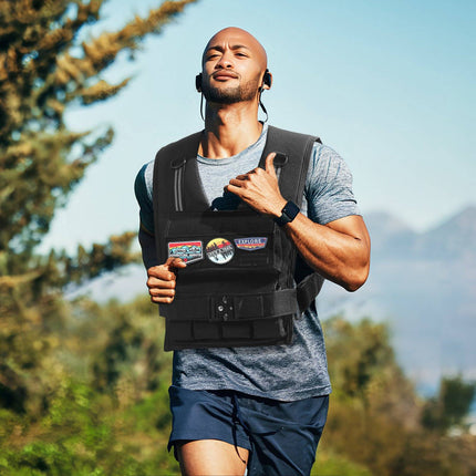 Weighted Vest, Adjustable 35 lb, Iron Weights, Reflective