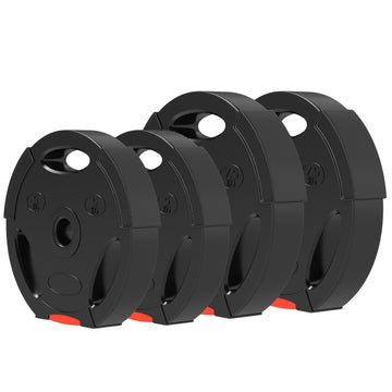Weight set for dumbbell, 2 pairs with 30 mm plates, black