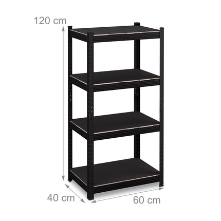 Weight shelf with 4 levels