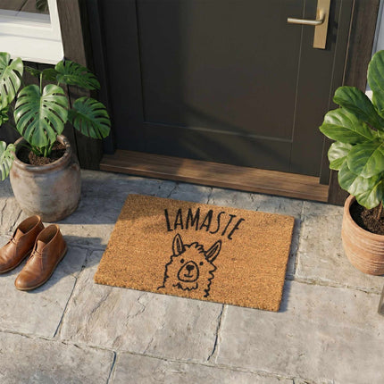 Welcome Coir Doormat, Non-Slip, 60x40 cm