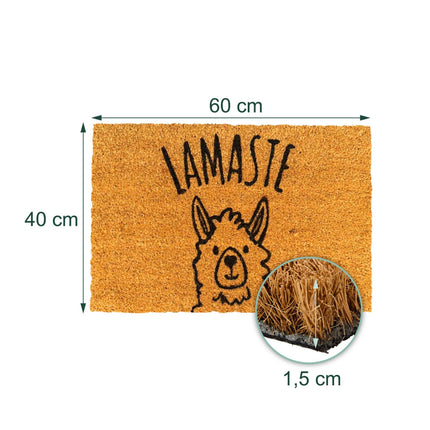 Welcome Coir Doormat, Non-Slip, 60x40 cm