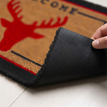 Welcome Coir Doormat, Non-Slip, 60x40 cm